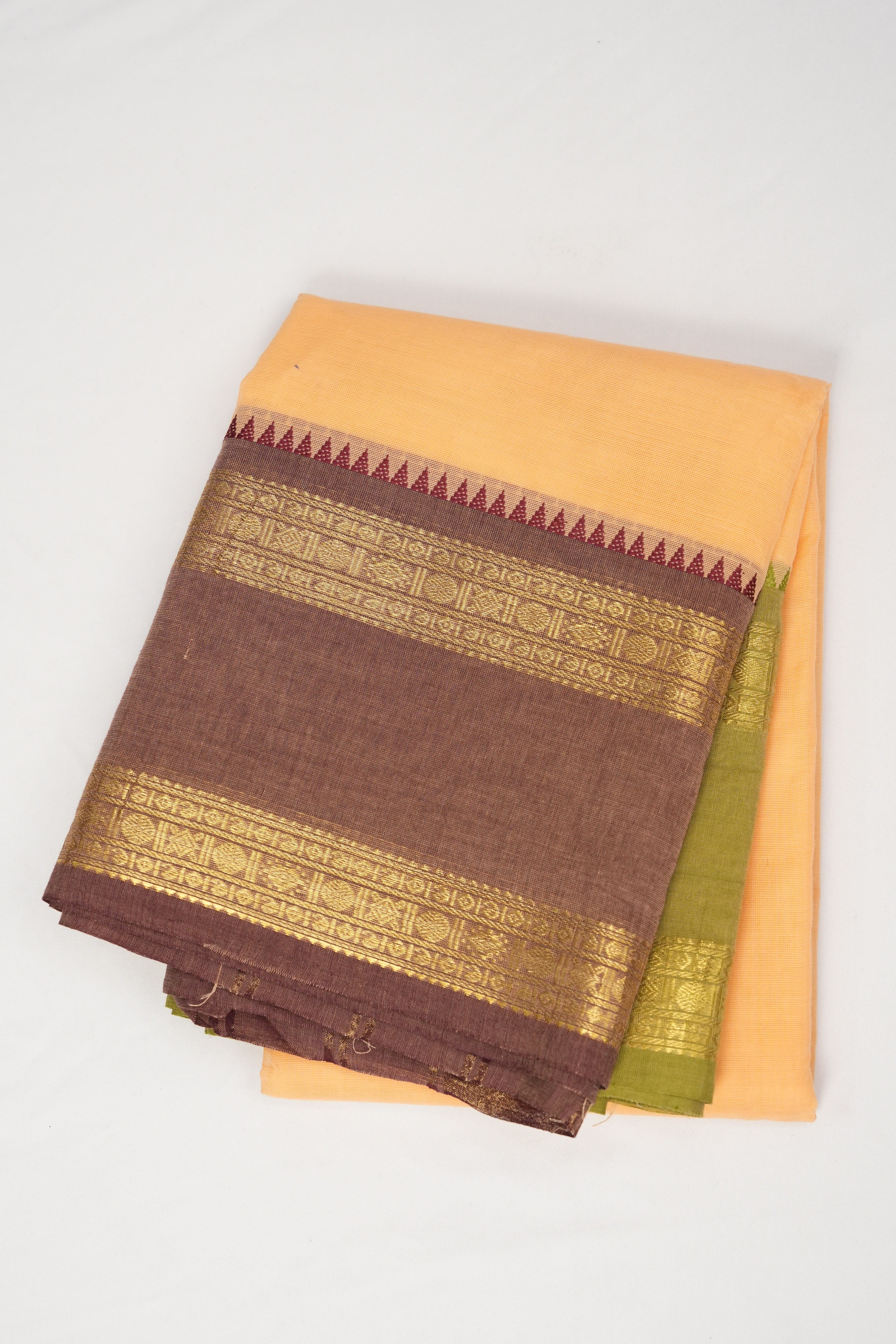 Orange Kanchi Cotton Saree - SROKCS931