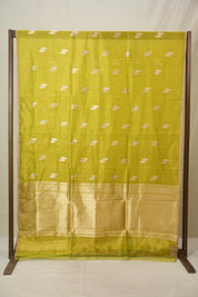 Neon Green Tissue Banarasi Silk Saree - SRNGTBSS68