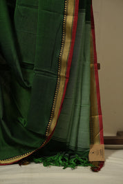 Green Narayan Peth Cotton Saree - SRGNPCS39