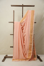 Peach Cotton Paithani Saree - SRPCPS686