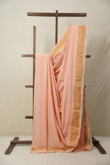 Peach Cotton Paithani Saree - SRPCPS686