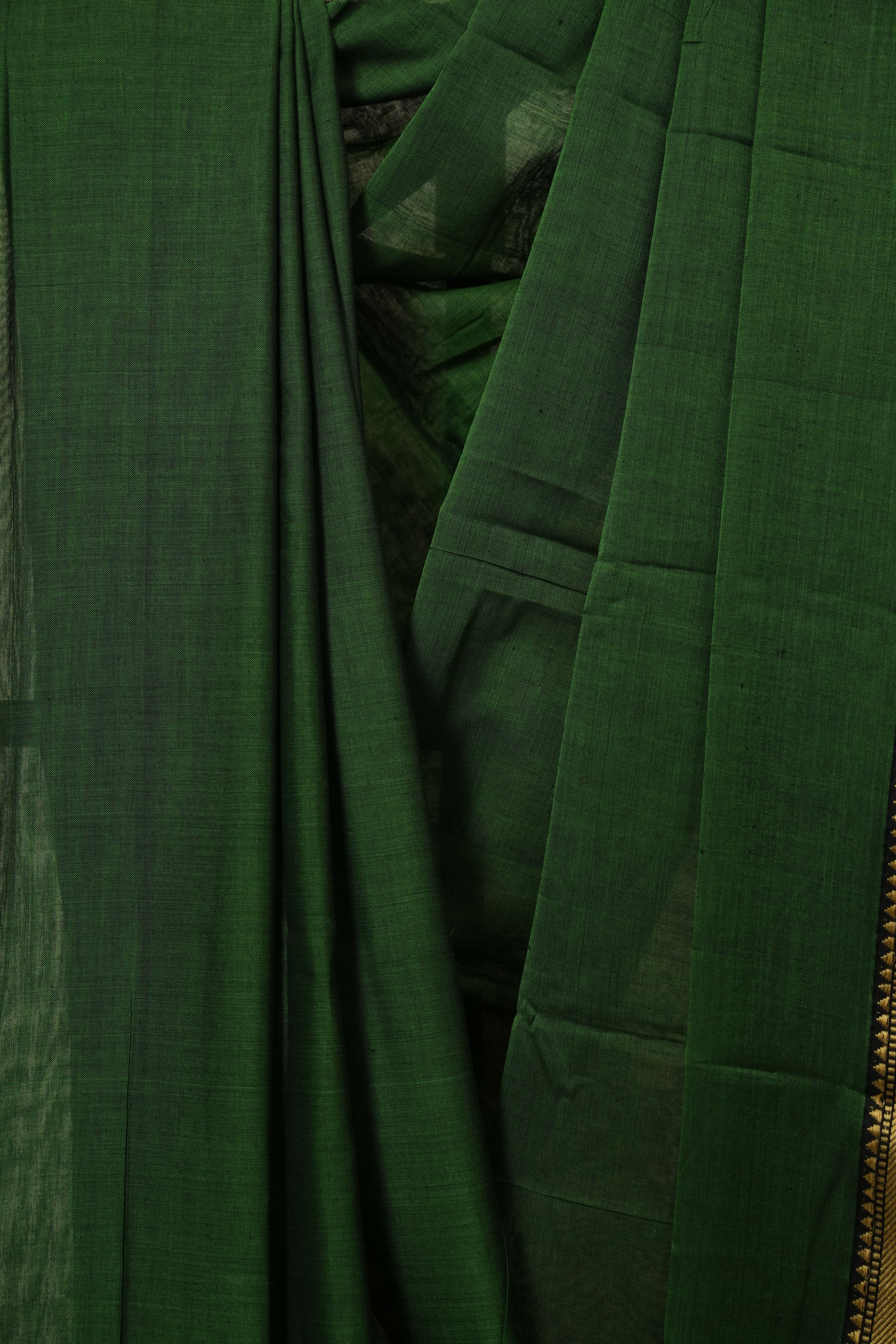 Green Narayan Peth Cotton Saree - SRGNPCS39