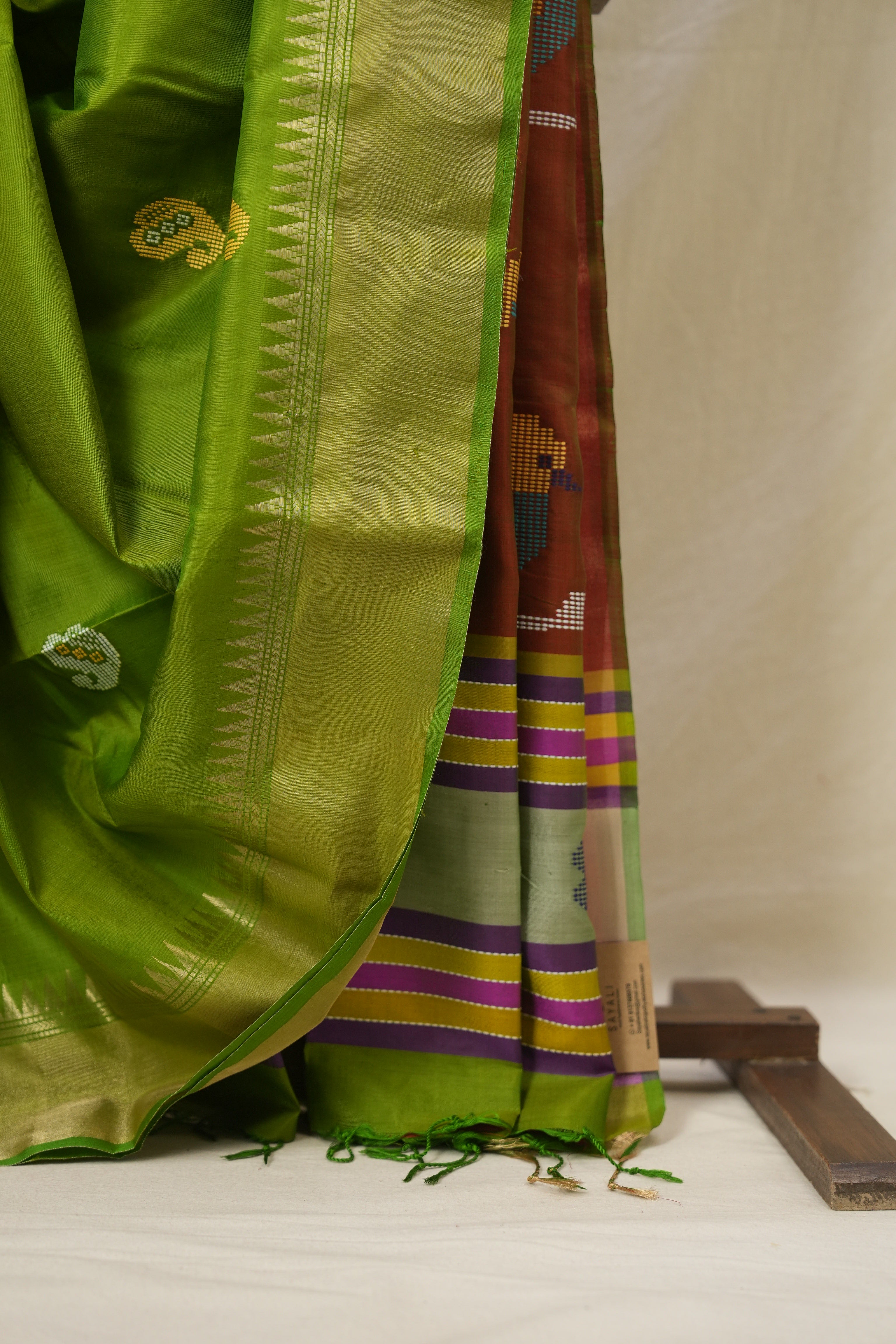 Mehendi Green Mulberry Silk Saree - SRMGMSS14