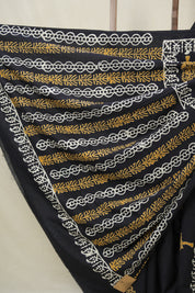 Black HBP Cotton Saree - SRBCS3224
