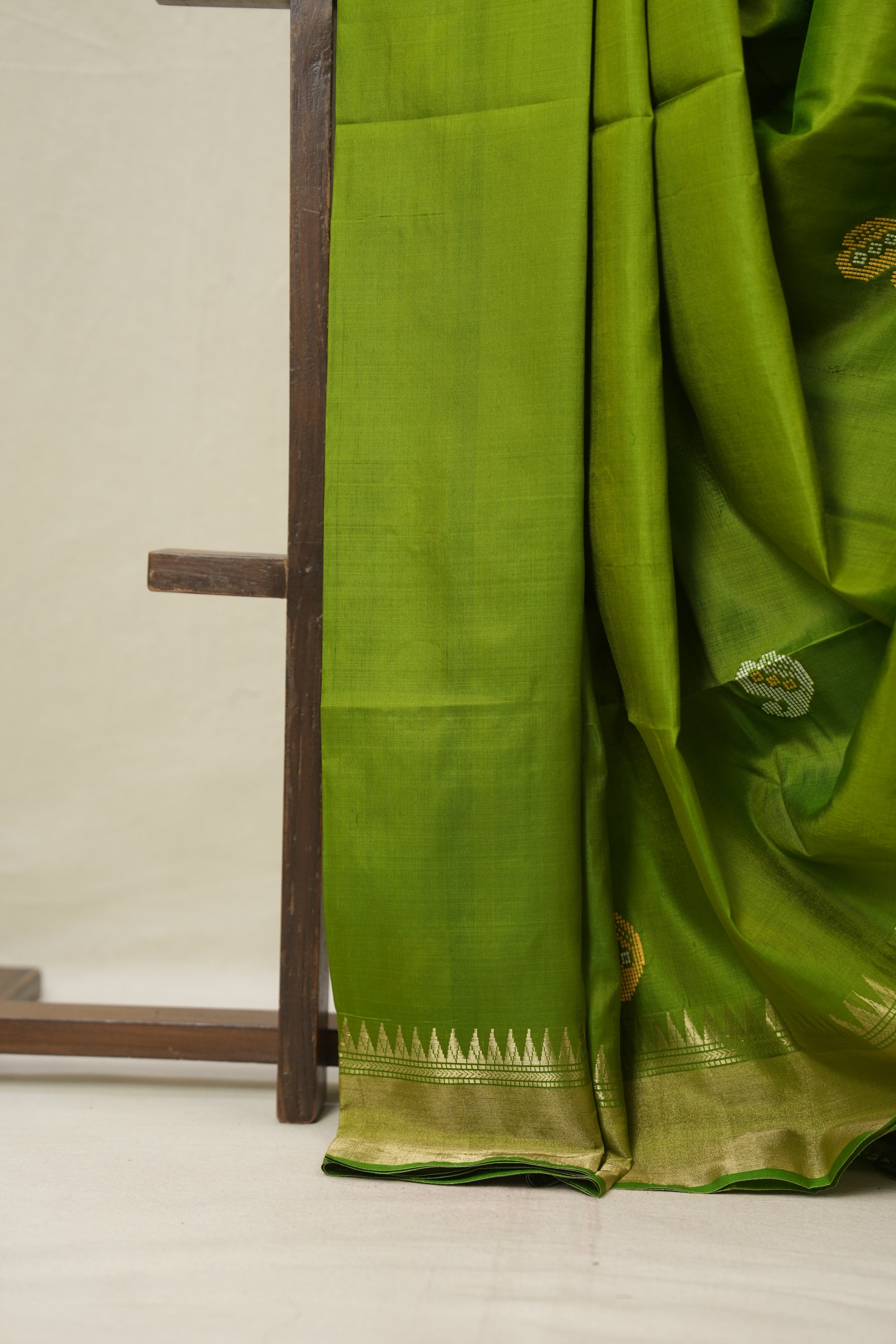 Mehendi Green Mulberry Silk Saree - SRMGMSS14