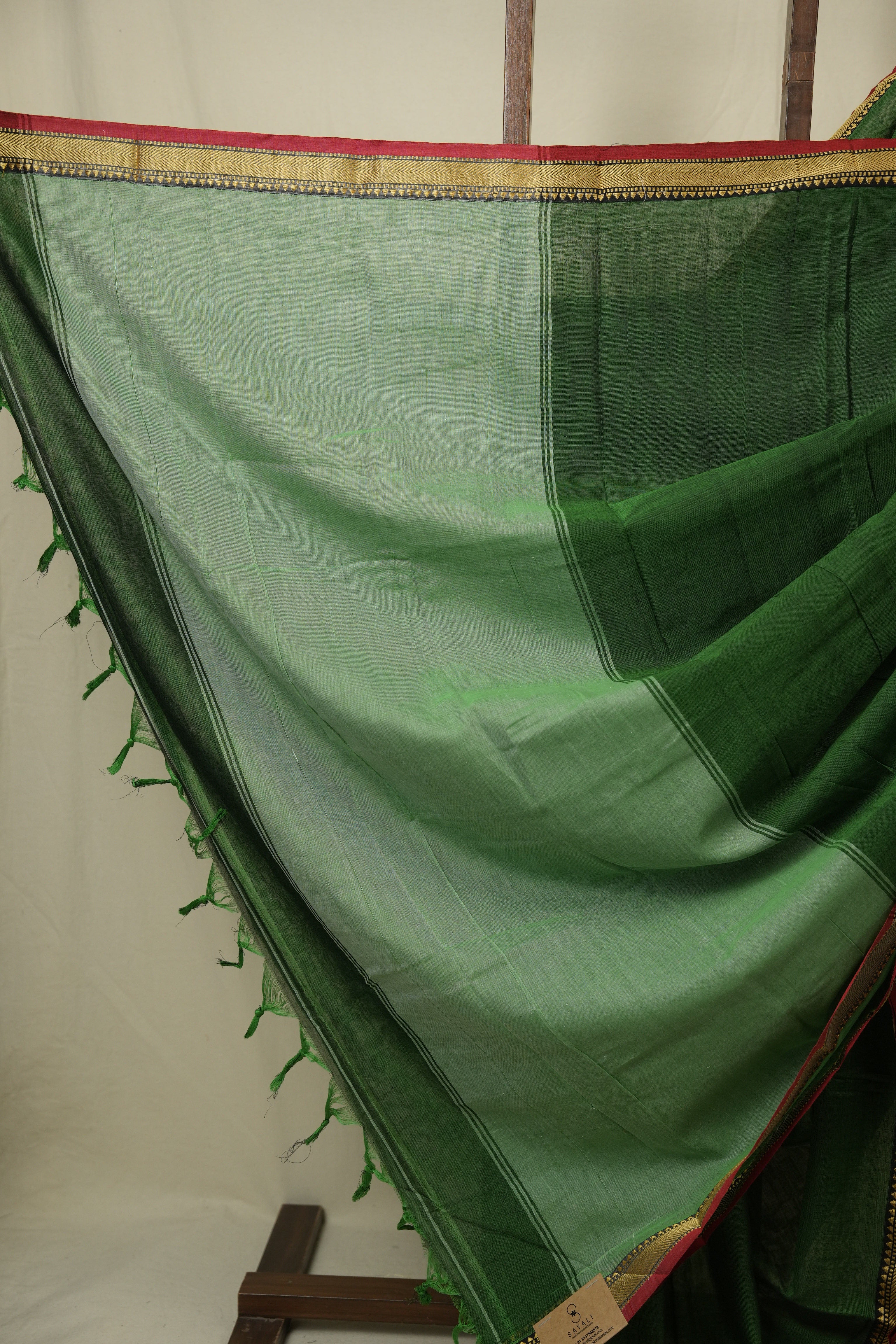 Green Narayan Peth Cotton Saree - SRGNPCS39