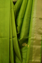 Mehendi Green Mulberry Silk Saree - SRMGMSS14