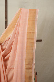Peach Cotton Paithani Saree - SRPCPS686