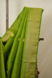Mehendi Green Mulberry Silk Saree - SRMGMSS14