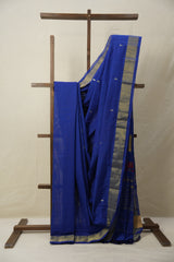 Blue Cotton Paithani Saree - SRBCPS687