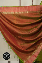 Mehendi Green Mulberry Silk Saree - SRMGMSS14