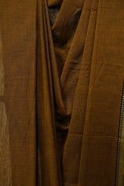 Mustard Narayan Peth Cotton Saree - SRMNPCS33