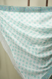 White HBP Cotton Saree - SRWCS3736