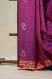Two Tone Purple Mulberry Silk Saree - SRTTPMSS11