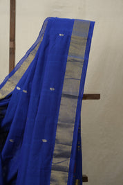 Blue Cotton Paithani Saree - SRBCPS687