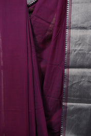 Two Tone Purple Narayan Peth Cotton Saree - SRTTPNPCS41