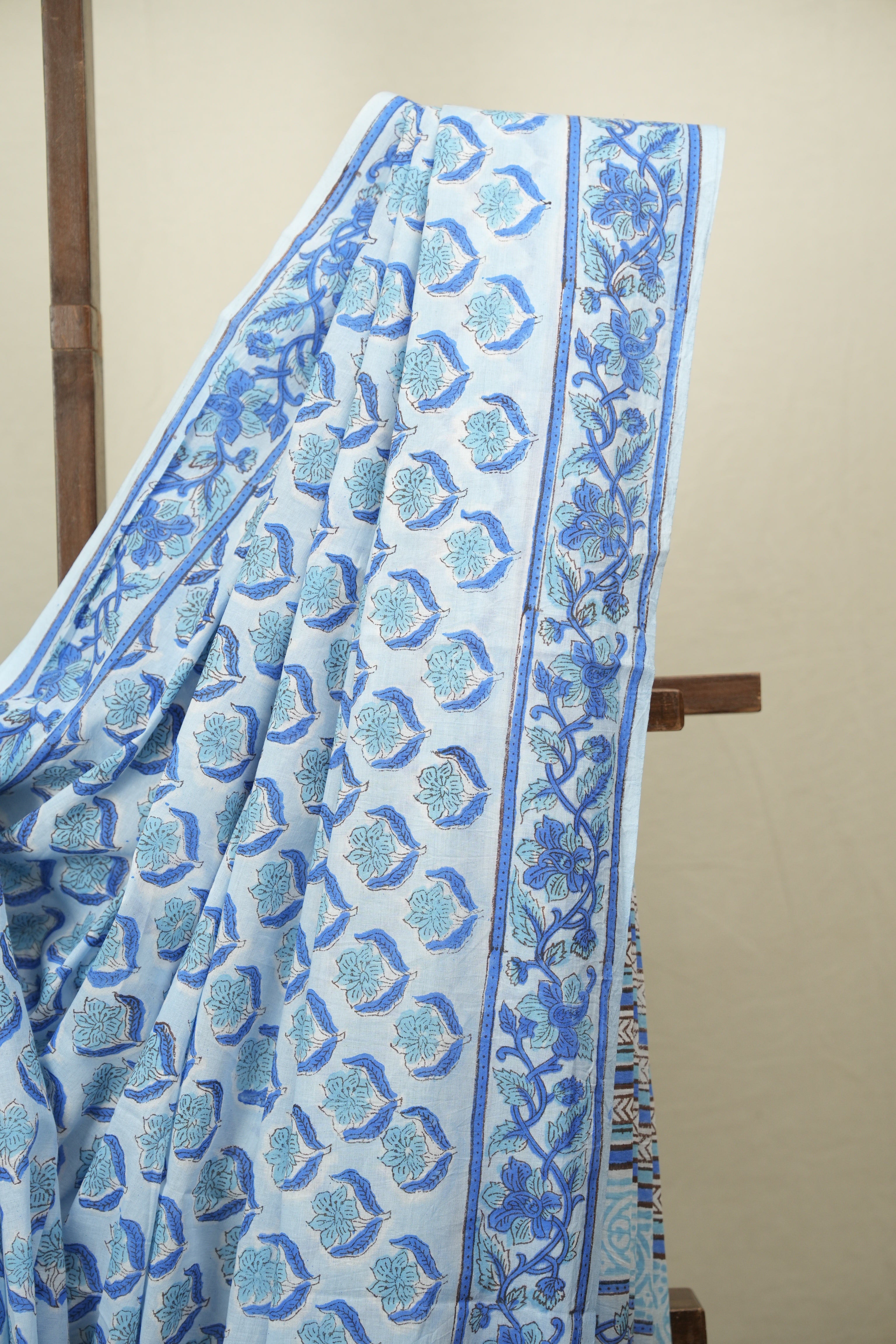 Blue HBP Cotton Saree - SRBCS3738
