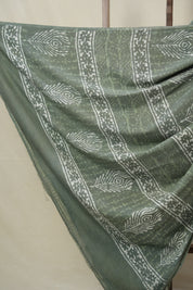 Sage Green HBP Cotton Saree - SRSGCS3222