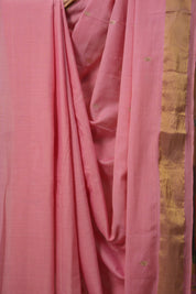 Light Pink Cotton Paithani Saree - SRLPCPS689