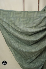 Sage Green HBP Cotton Saree - SRSGCS3222