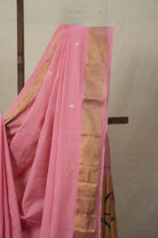 Light Pink Cotton Paithani Saree - SRLPCPS689