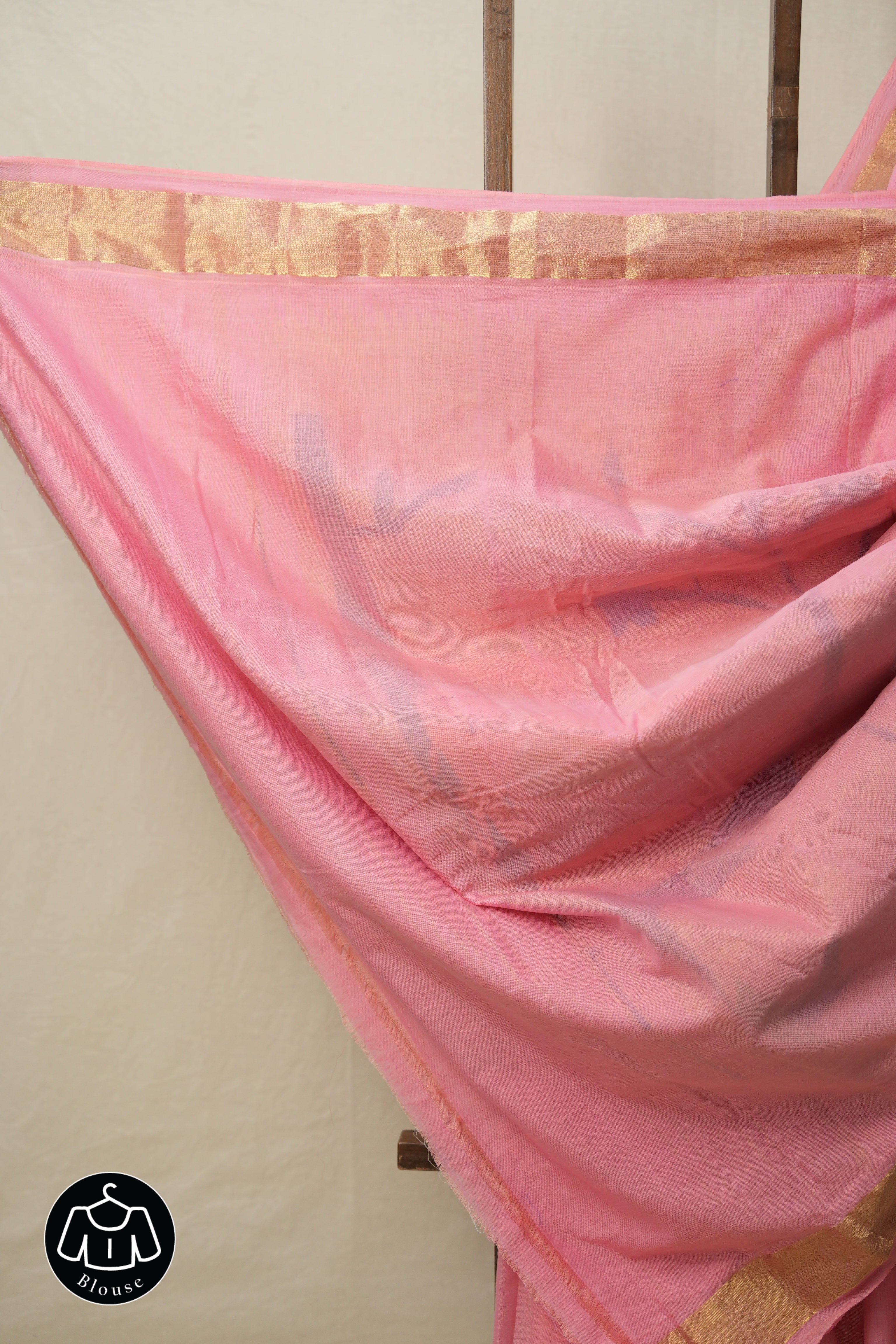 Light Pink Cotton Paithani Saree - SRLPCPS689