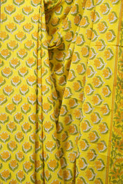 Yellow HBP Cotton Saree - SRYCS3735
