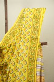 Yellow HBP Cotton Saree - SRYCS3735