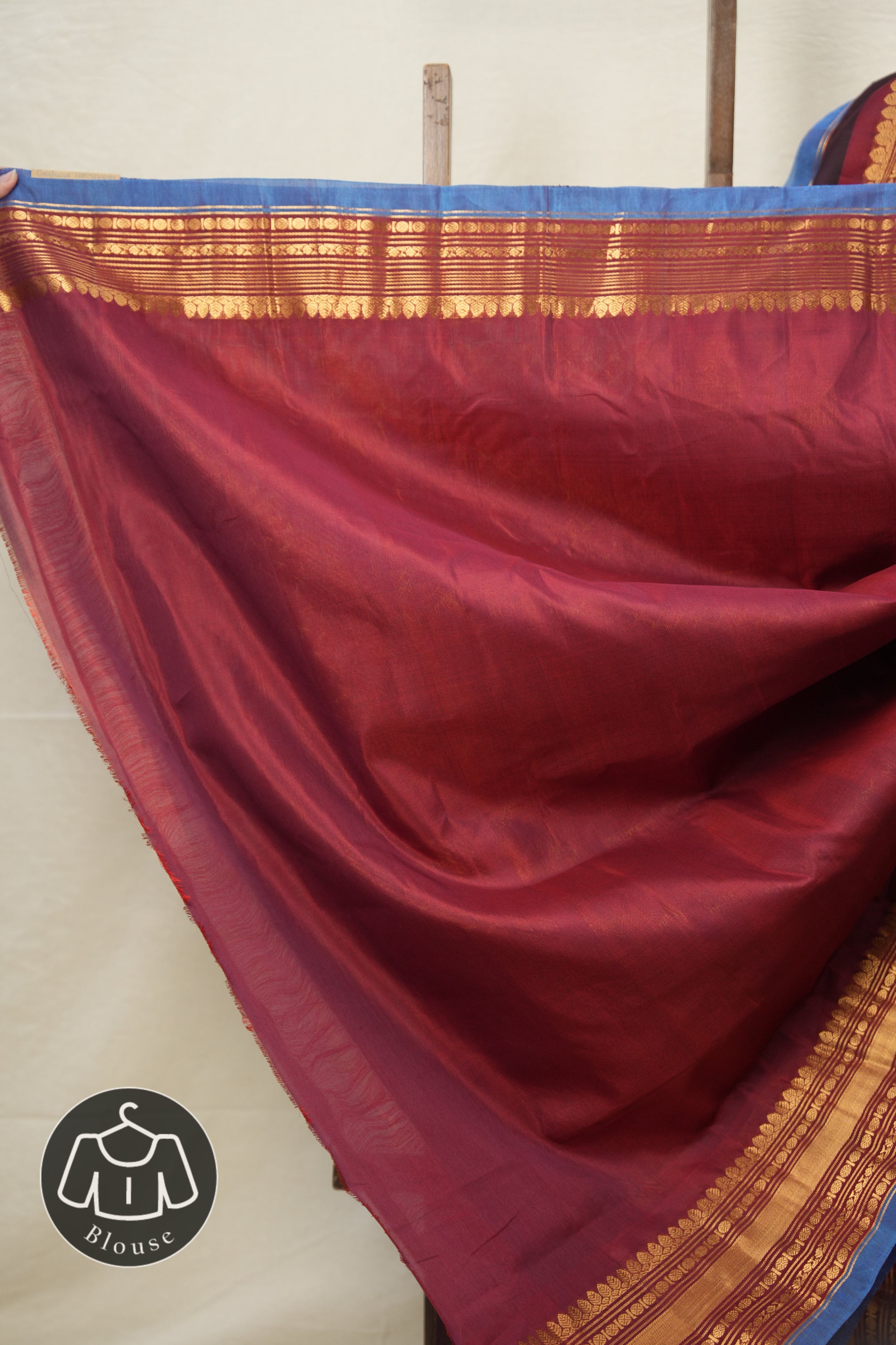 Magenta Gadwal Cotton Silk Saree - SRMGCSS172