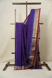 Purple Gadwal Cotton Silk Saree - SRPGCSS169