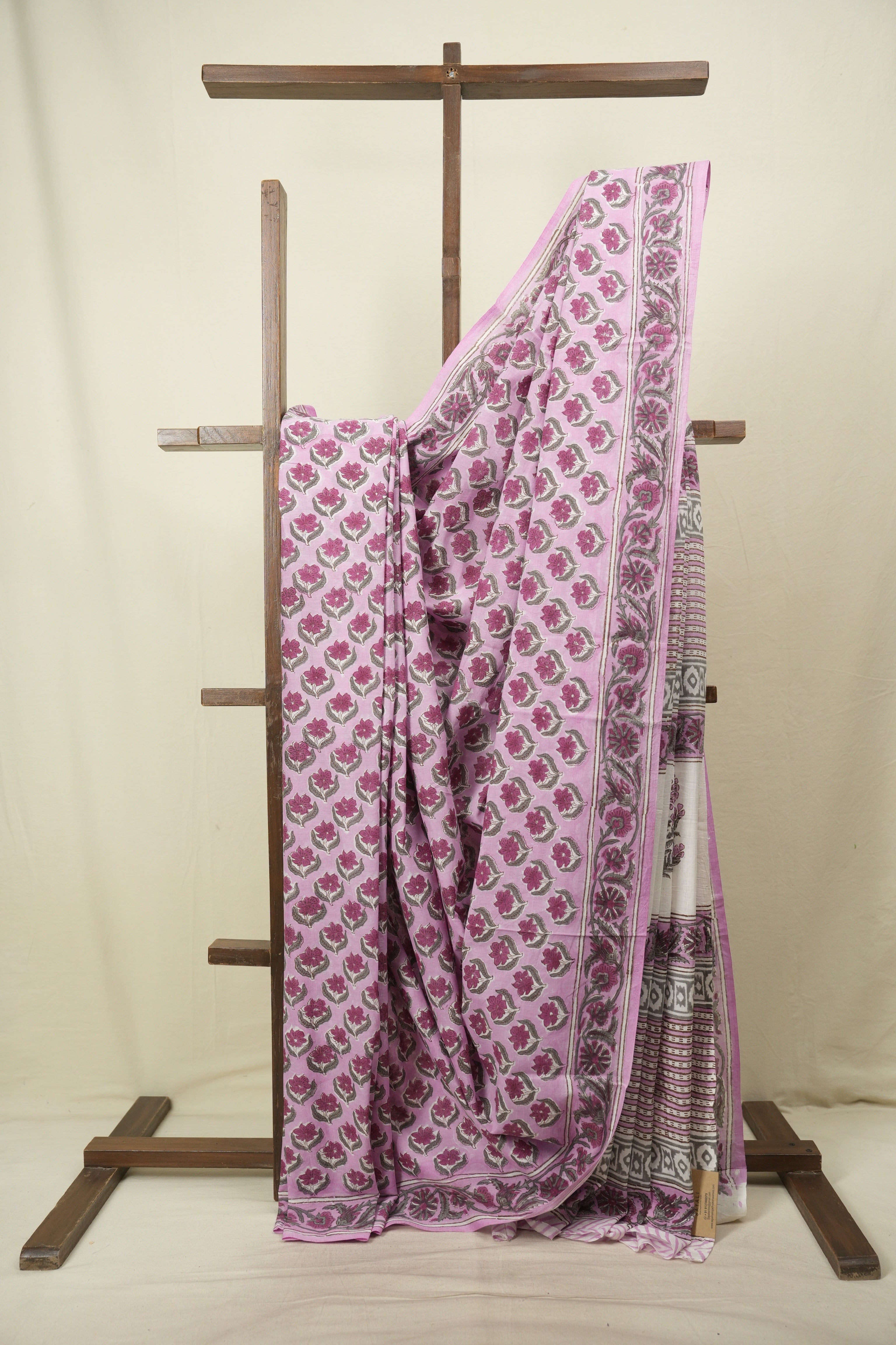 Pink HBP Cotton Saree - SRPCS3734
