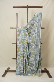 Light Aqua HBP Cotton Saree - SRLACS3220
