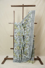 Light Aqua HBP Cotton Saree - SRLACS3220