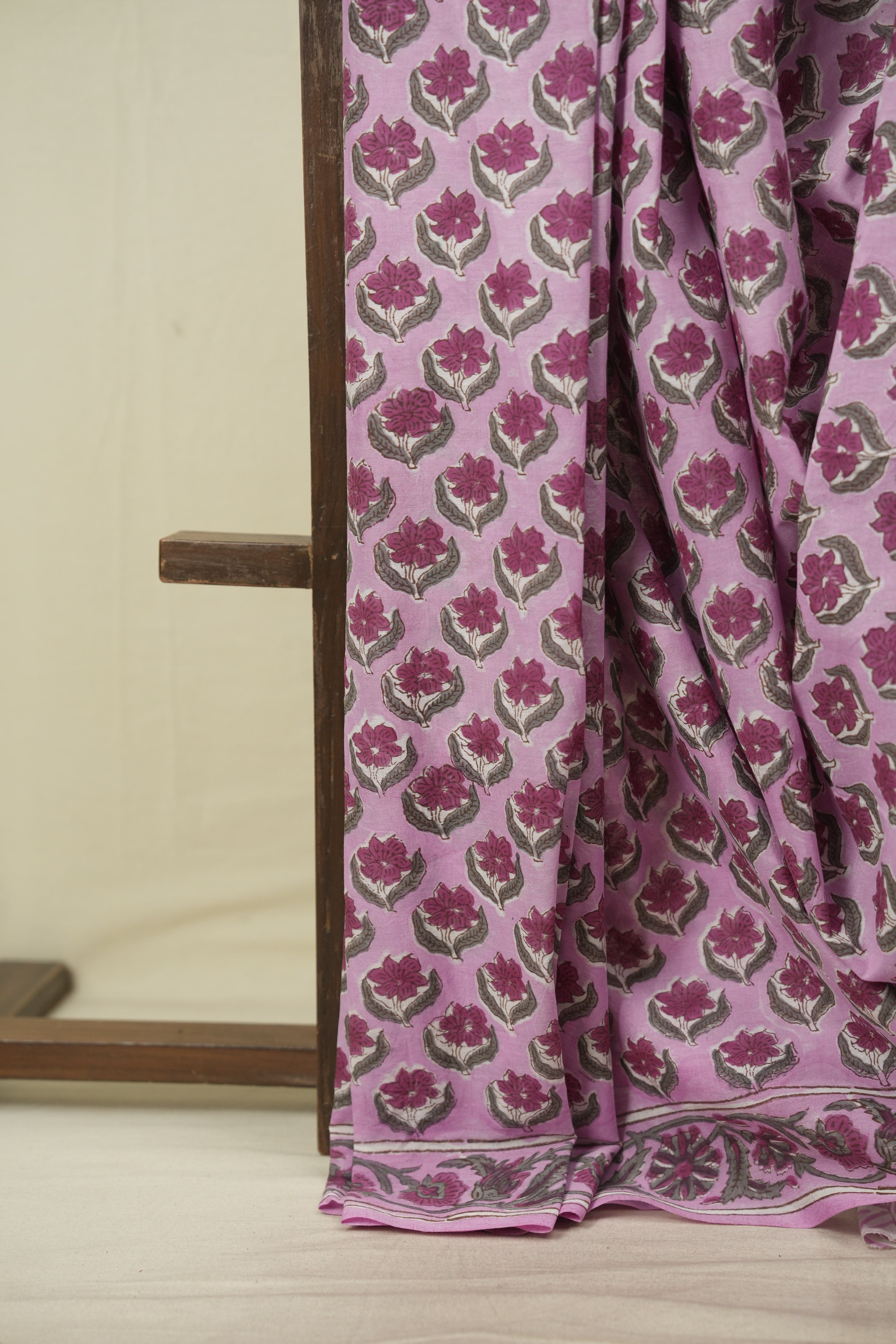 Pink HBP Cotton Saree - SRPCS3734