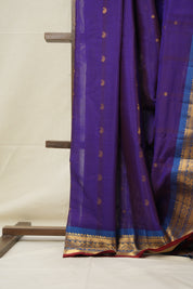 Purple Gadwal Cotton Silk Saree - SRPGCSS169