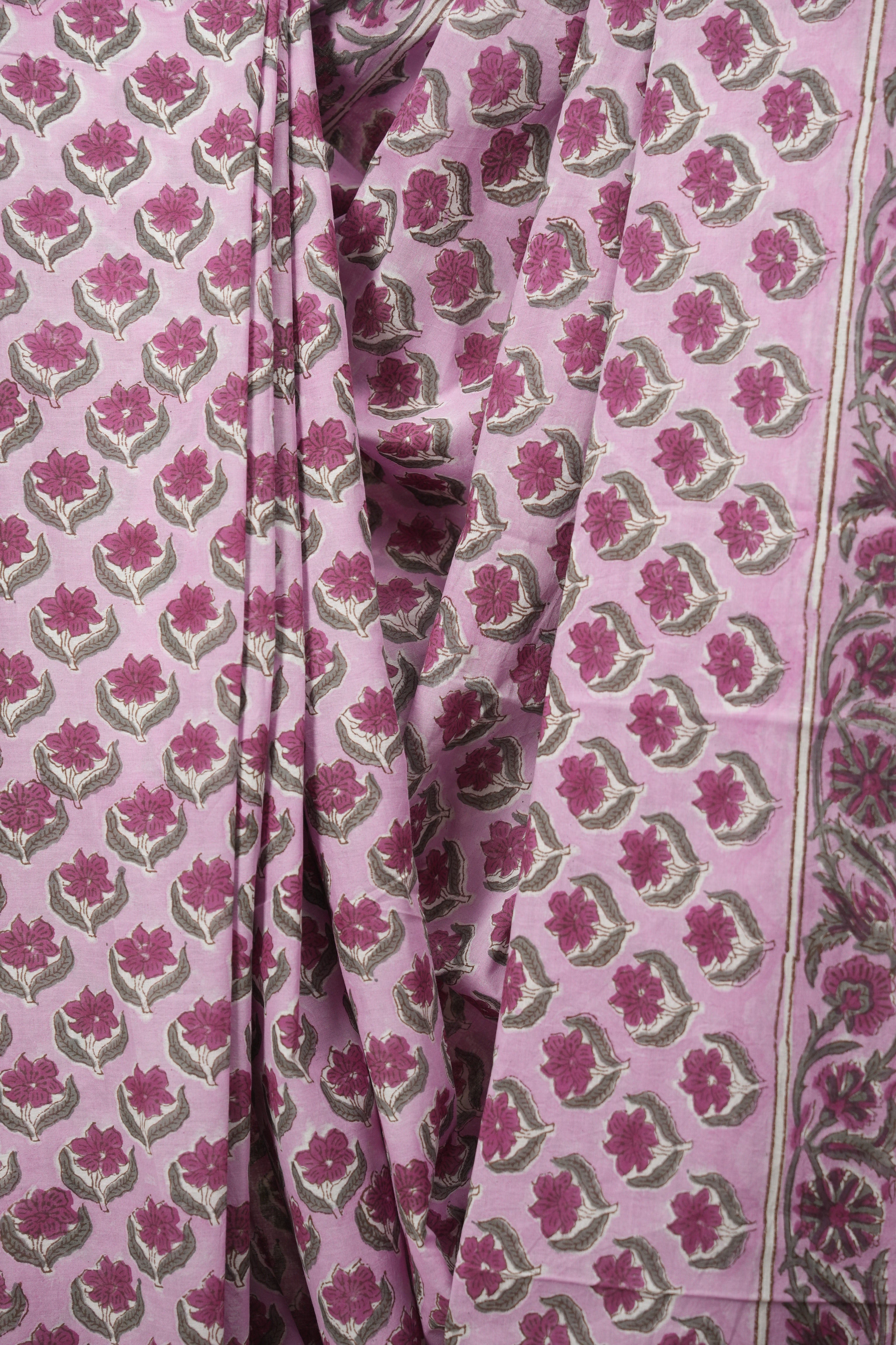 Pink HBP Cotton Saree - SRPCS3734