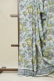 Light Aqua HBP Cotton Saree - SRLACS3220