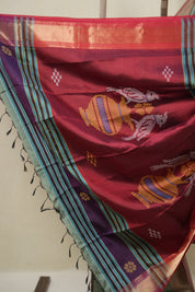 Sage Green Mulberry Silk Saree - SRSGMSS12