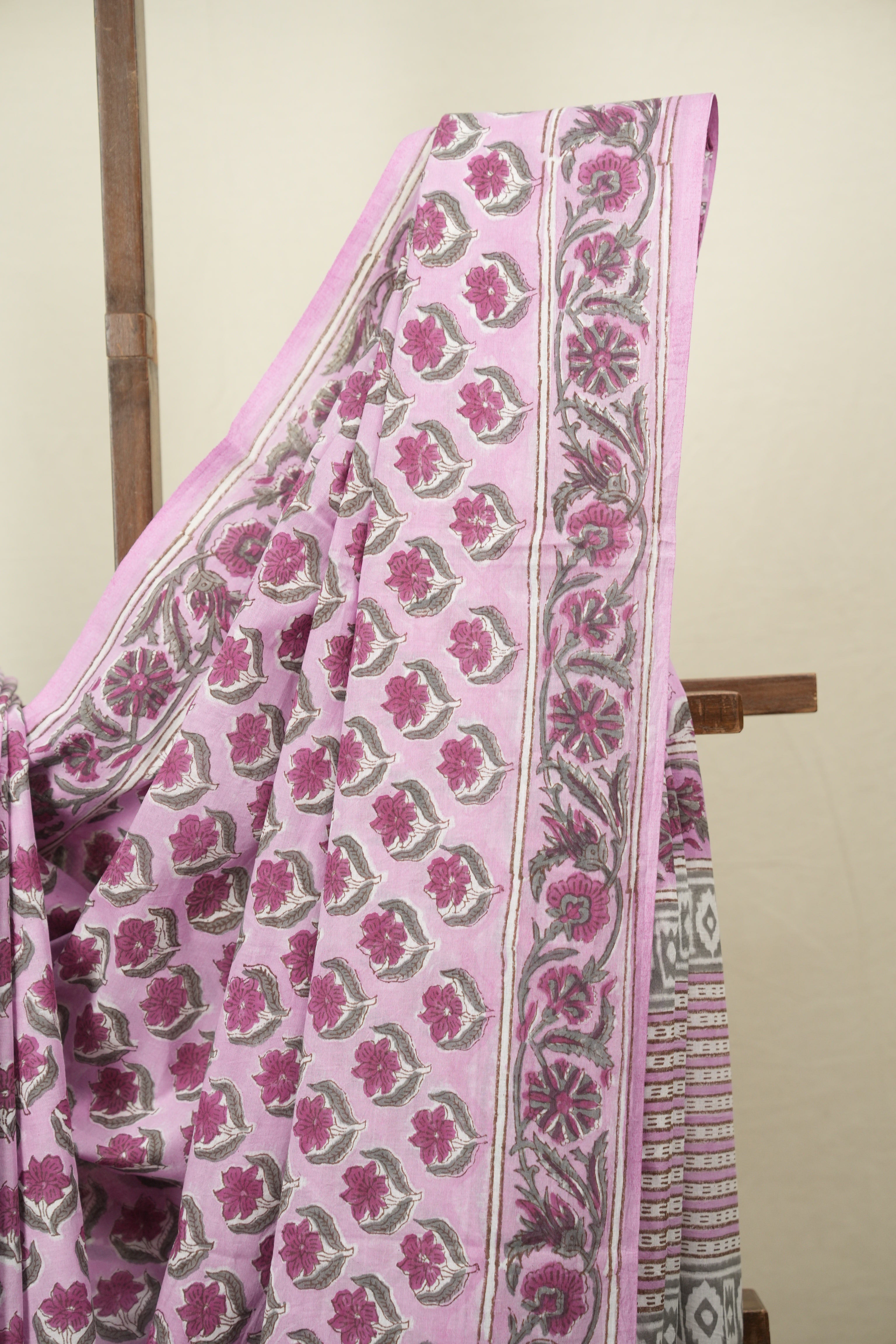 Pink HBP Cotton Saree - SRPCS3734