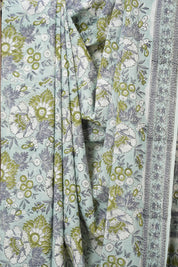 Light Aqua HBP Cotton Saree - SRLACS3220