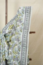 Light Aqua HBP Cotton Saree - SRLACS3220