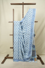 Blue HBP Cotton Saree - SRBCS3723