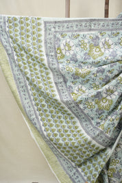 Light Aqua HBP Cotton Saree - SRLACS3220