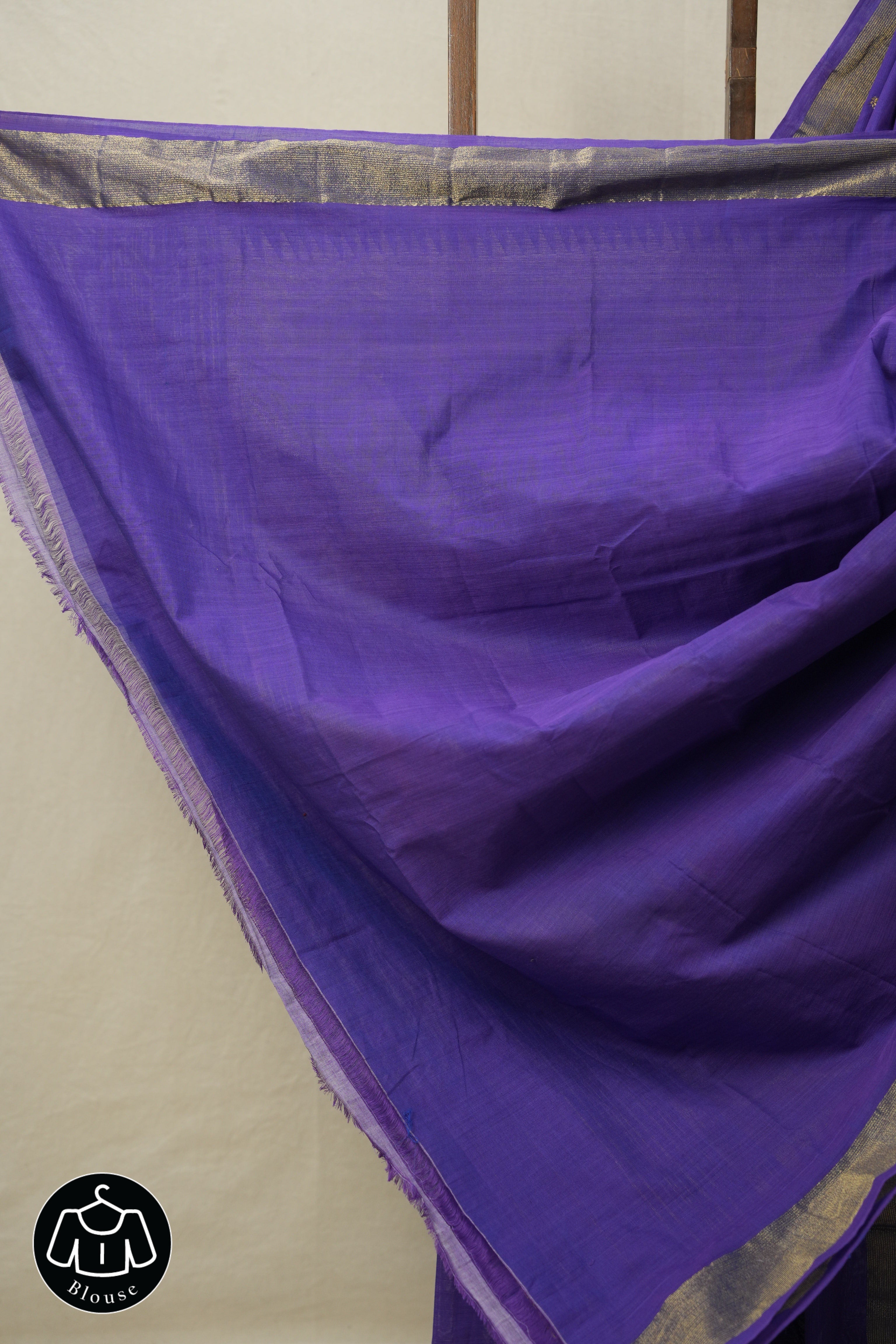 Violet Cotton Paithani Saree - SRVCPS688