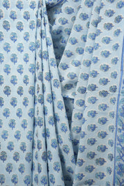 Blue HBP Cotton Saree - SRBCS3723