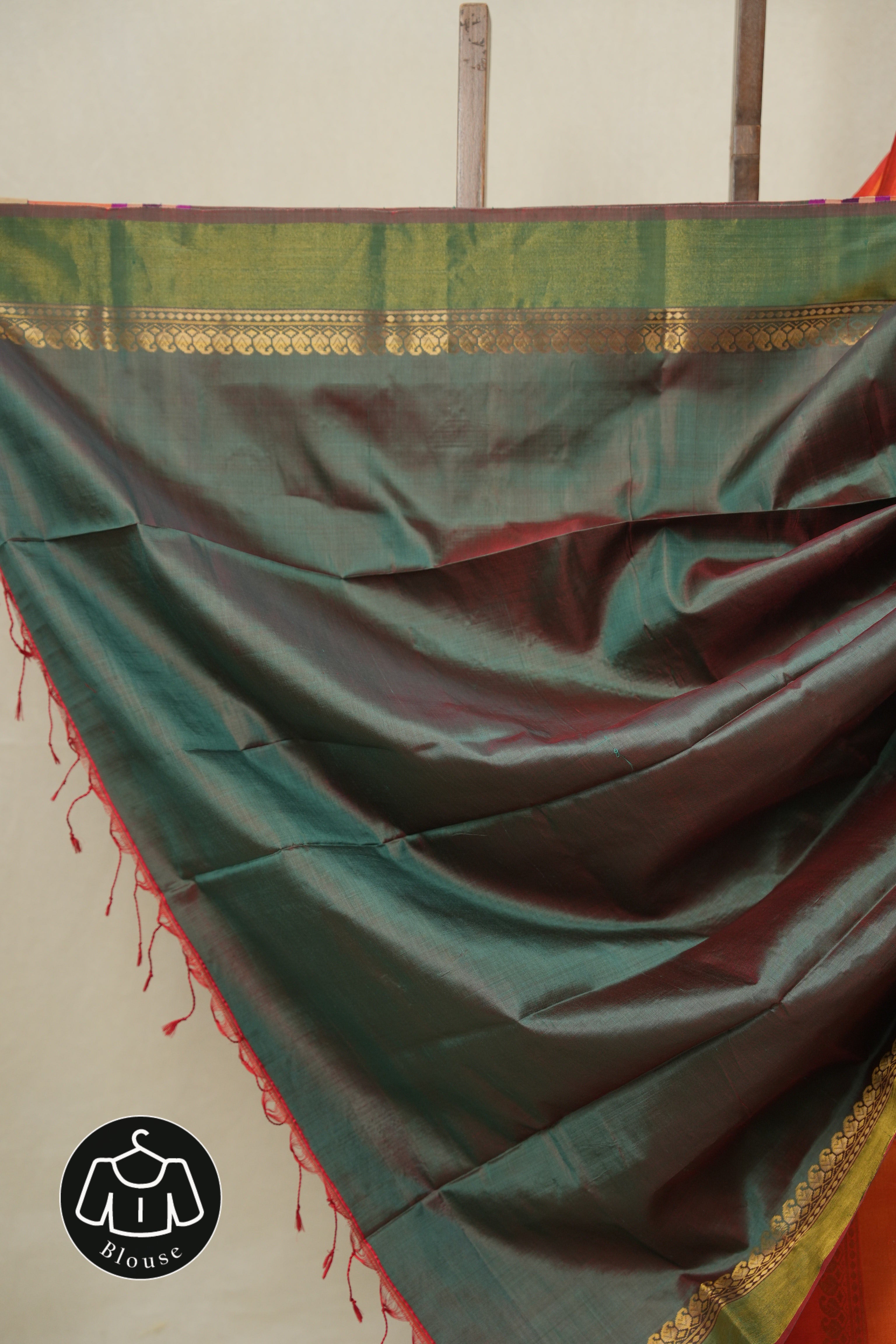 Orange Mulberry Silk Saree - SROMSS15