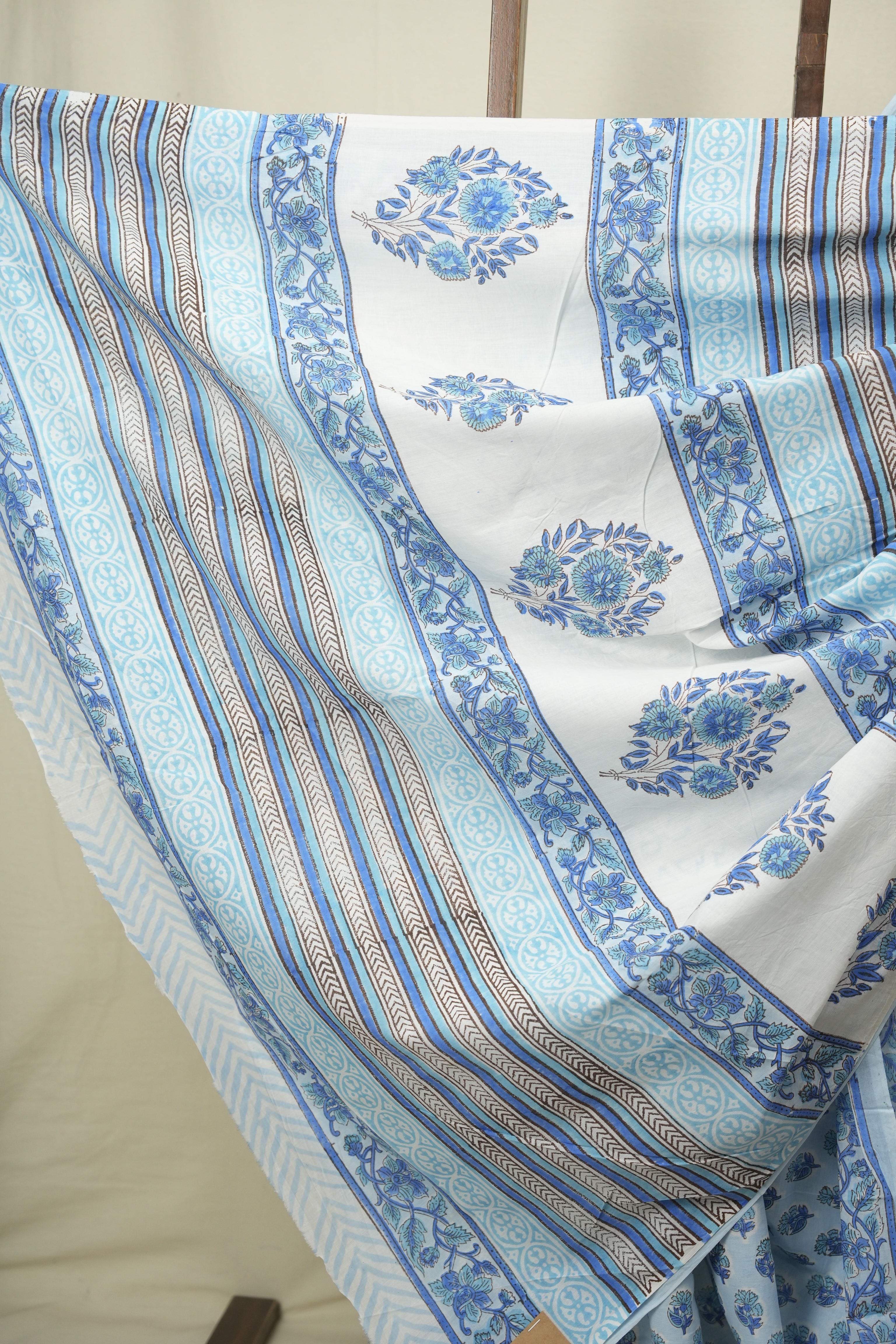 Blue HBP Cotton Saree - SRBCS3723