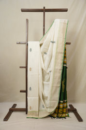 White Mulberry Silk Saree - SRWMSS08