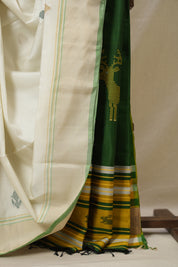 White Mulberry Silk Saree - SRWMSS08