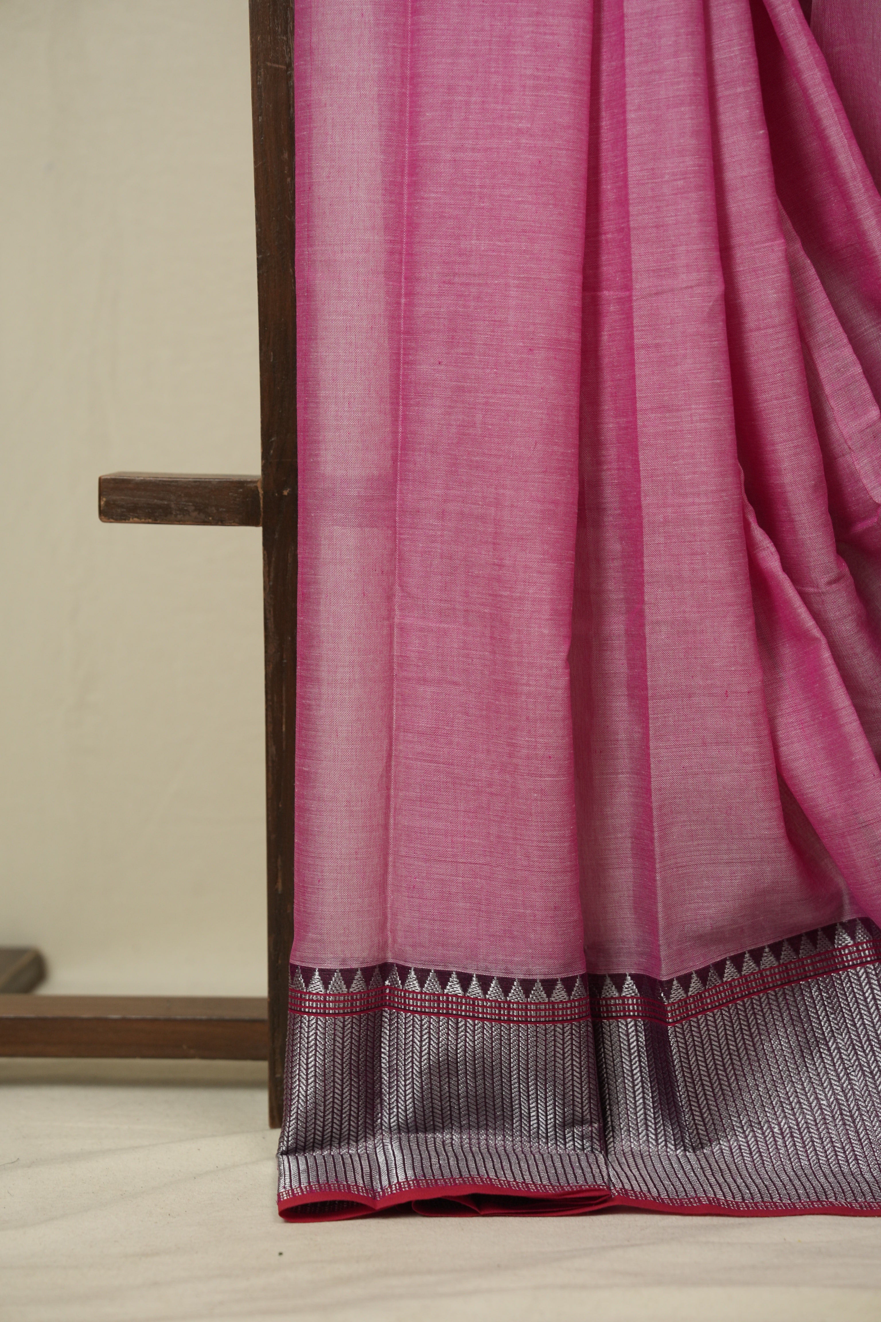 Pink Narayan Peth Cotton Saree - SRPNPCS45